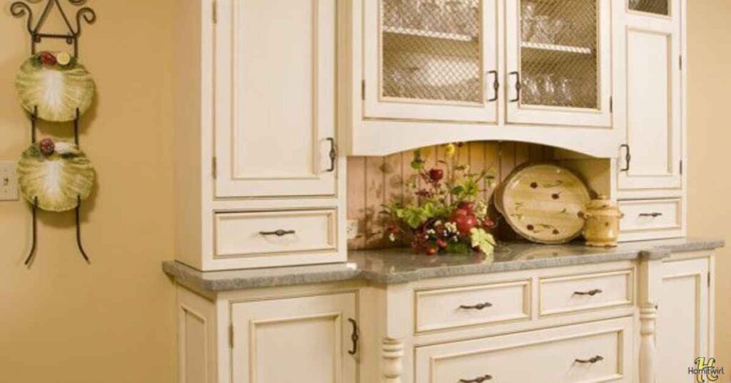 Antique White Display Cabinet For Dining Room