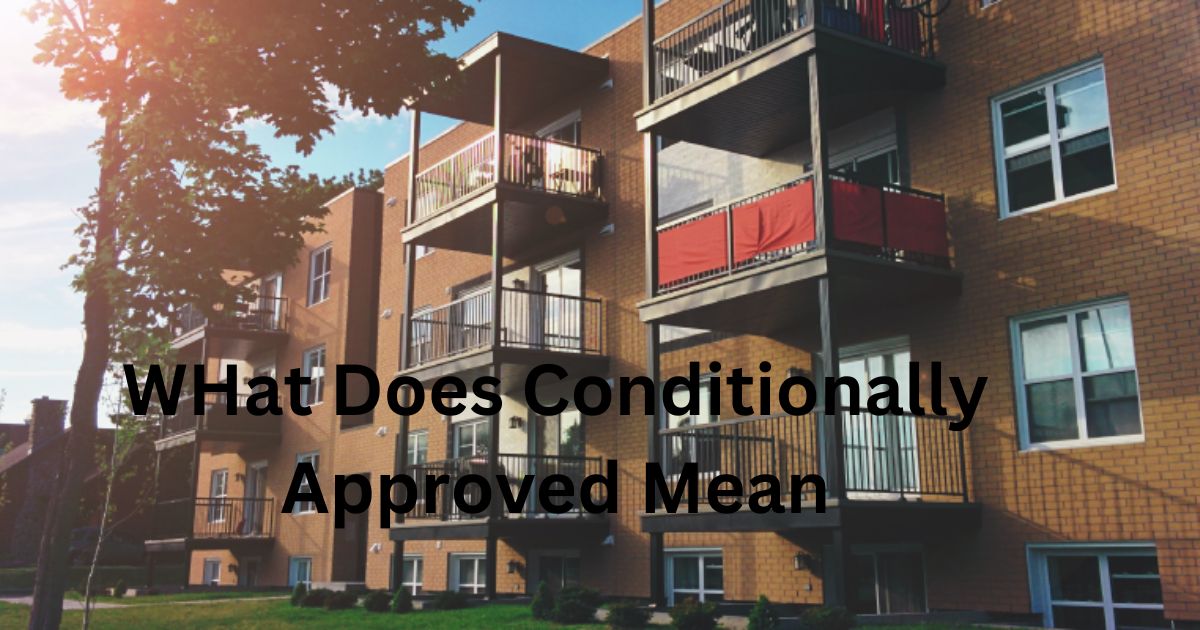 What does Conditionally Approved mean