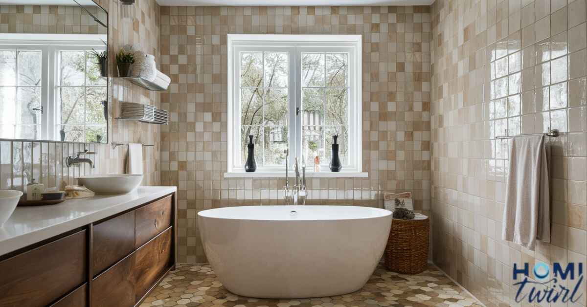 What Colour Goes With Beige Bathroom Tiles